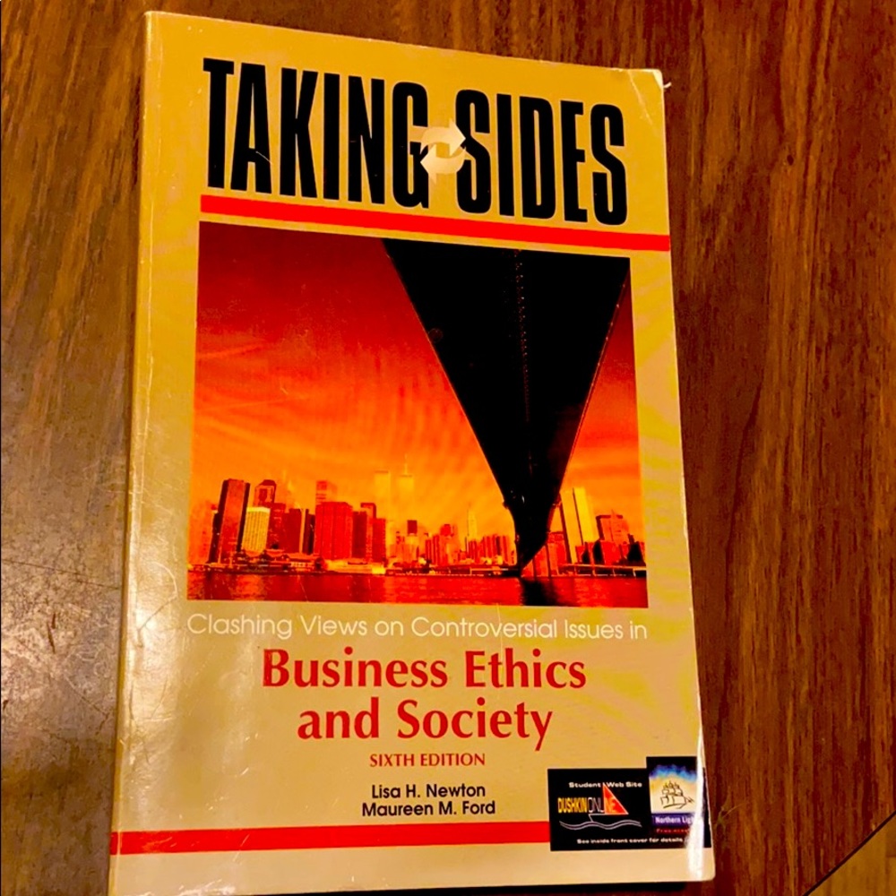 Book, Taking Sides, Business Ethics & Society